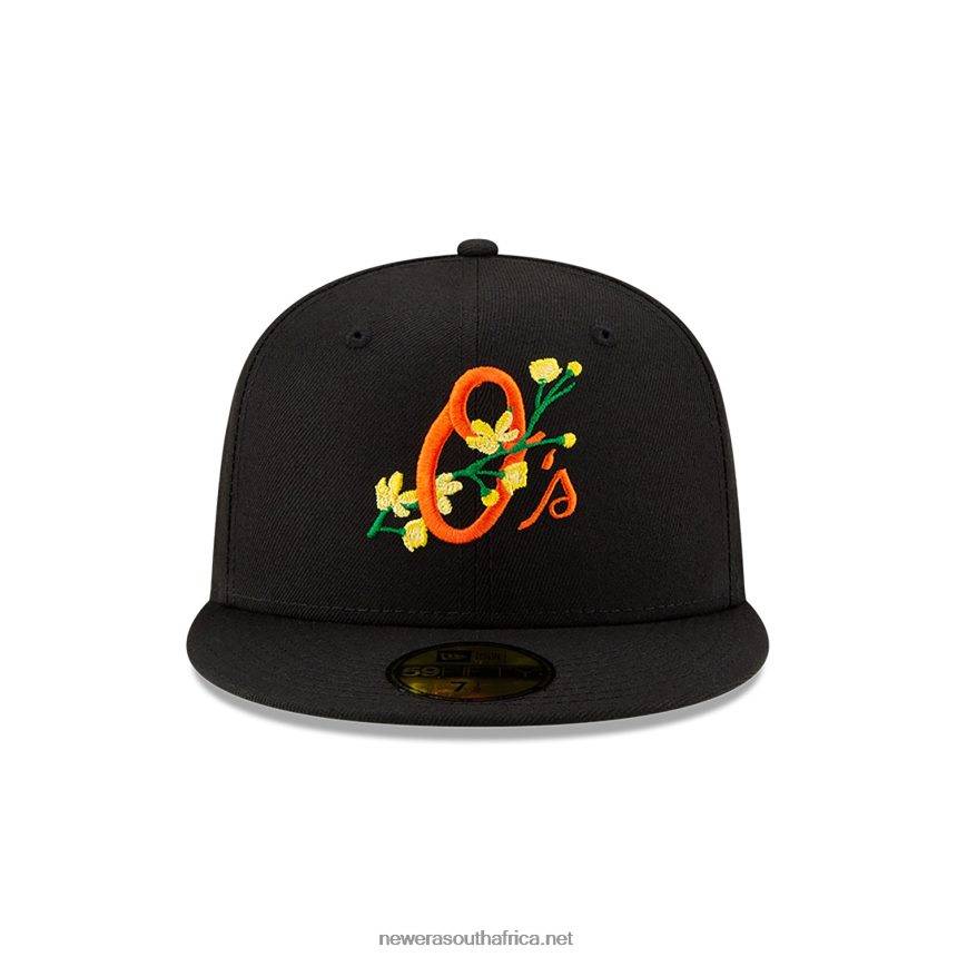 Baltimore Orioles Side Patch Bloom Black 59FIFTY Fitted Cap New Era TRBRBN1079