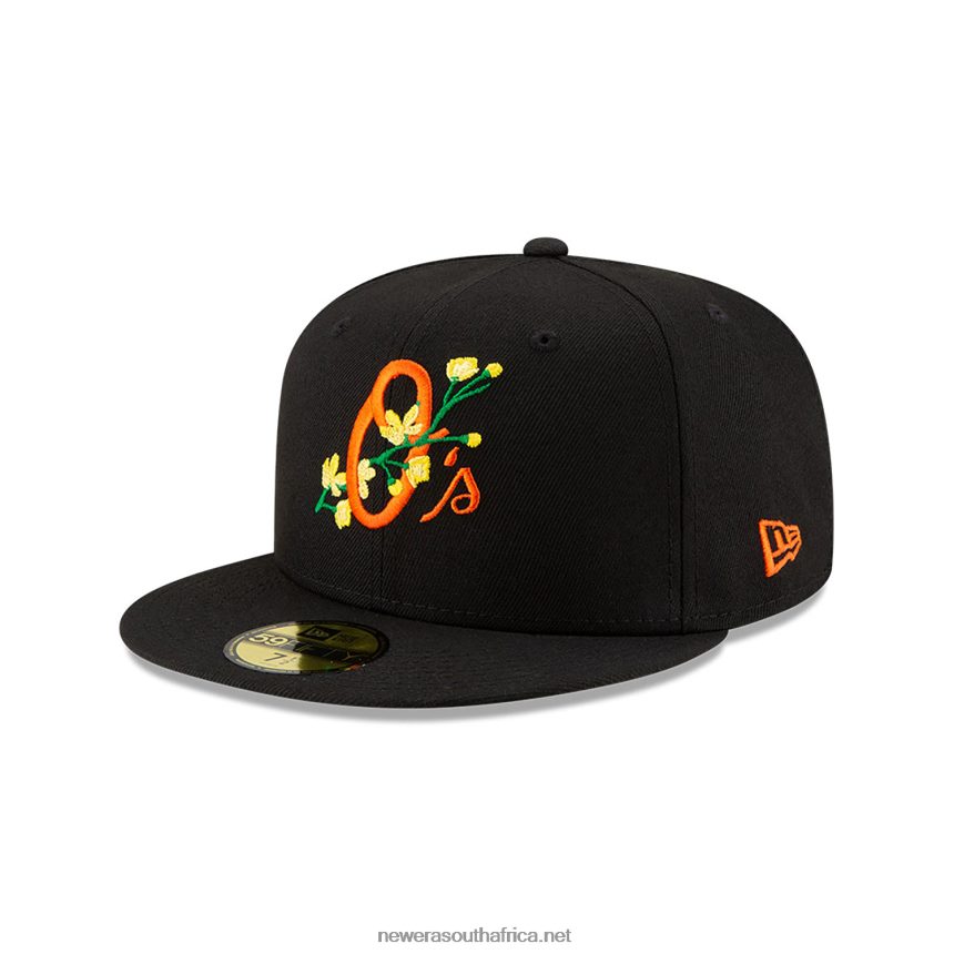Baltimore Orioles Side Patch Bloom Black 59FIFTY Fitted Cap New Era TRBRBN1079