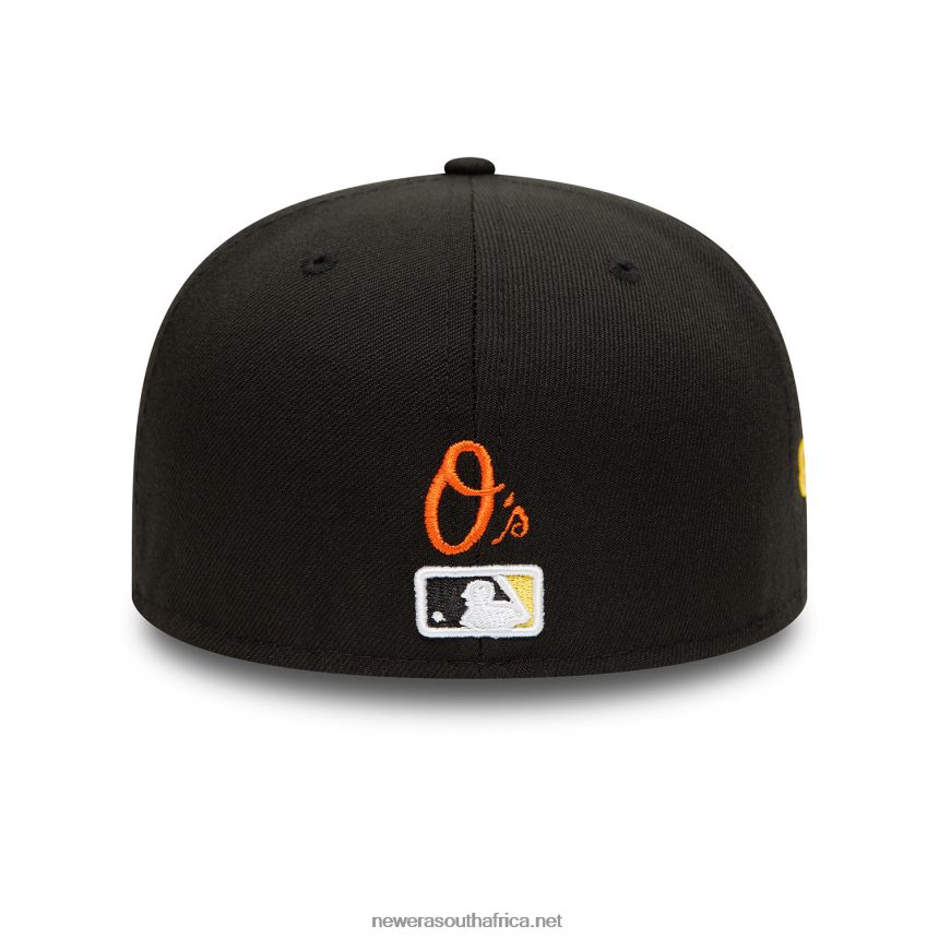 Baltimore Orioles Side Patch Bloom Black 59FIFTY Fitted Cap New Era TRBRBN1079