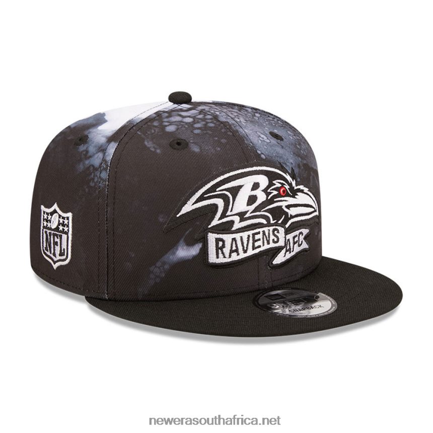 Baltimore Ravens NFL Sideline 2022 Black 9FIFTY Snapback Cap New Era TRBRBN1918