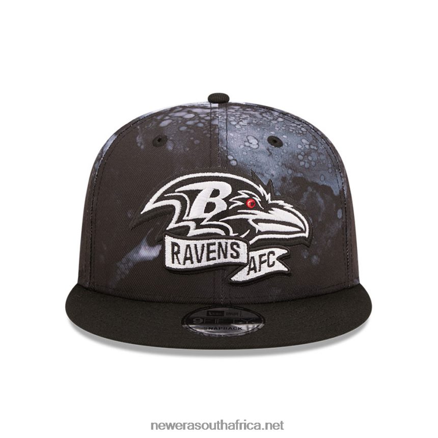 Baltimore Ravens NFL Sideline 2022 Black 9FIFTY Snapback Cap New Era TRBRBN1918