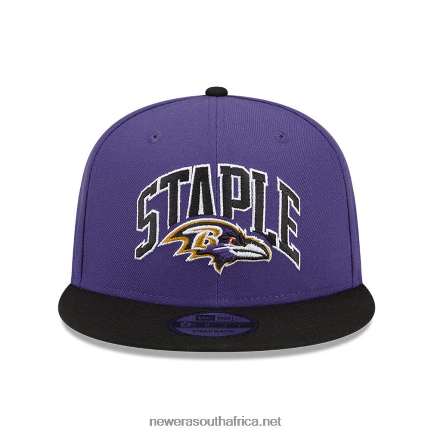 Baltimore Ravens x Staple Purple 9FIFTY Snapback Cap New Era TRBRBN1958