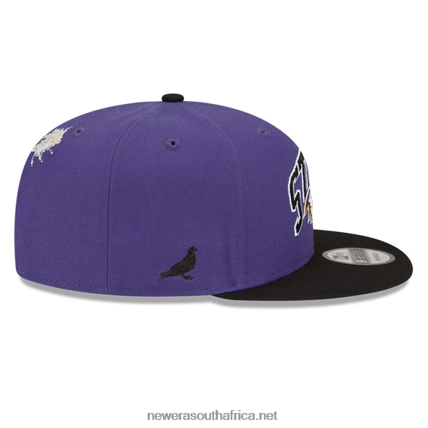 Baltimore Ravens x Staple Purple 9FIFTY Snapback Cap New Era TRBRBN1958