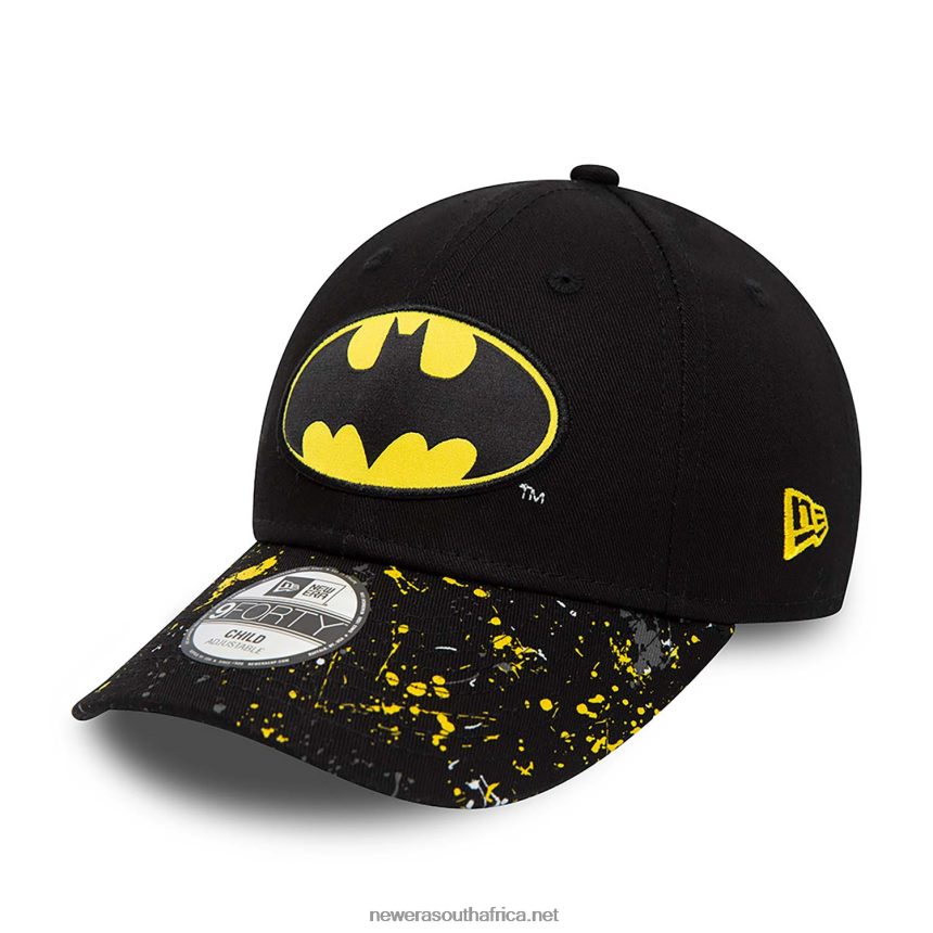 Batman Youth DC Splat Black 9FORTY Adjustable Cap New Era TRBRBN1456