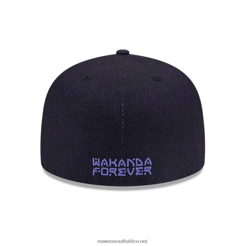Black Panther Purple and Black 59FIFTY Fitted Cap New Era TRBRBN391