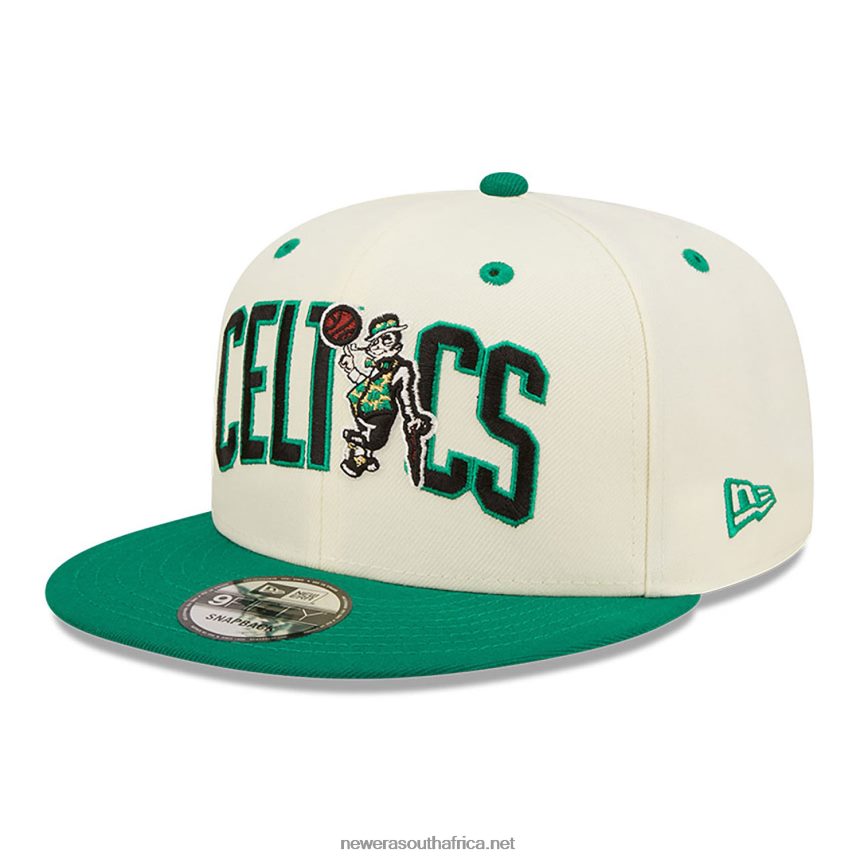 Boston Celtics Blend White 9FIFTY Snapback Cap New Era TRBRBN1912