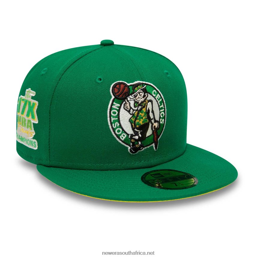 Boston Celtics Citrus Pop Green 59FIFTY Fitted Cap New Era TRBRBN1237