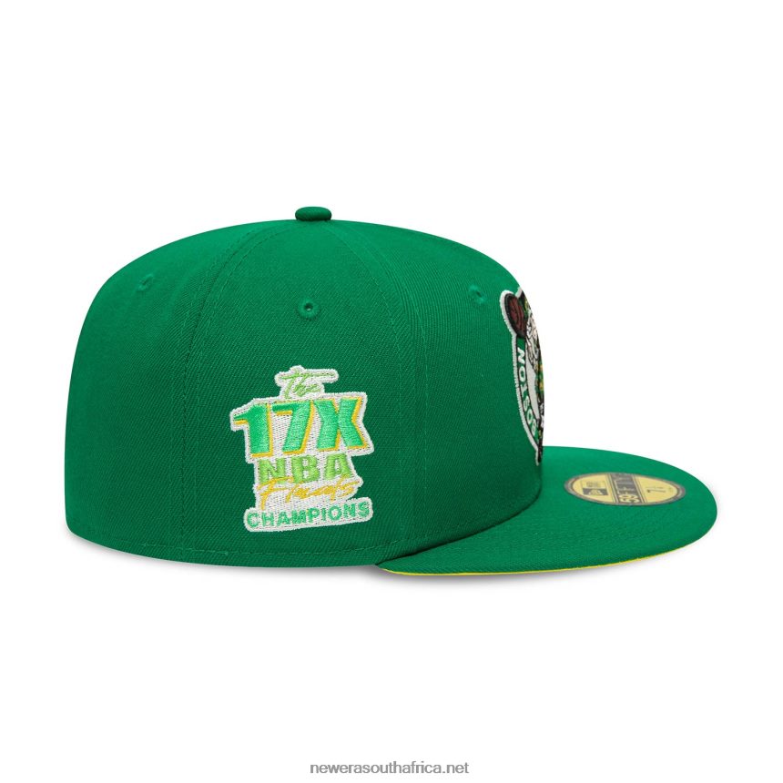 Boston Celtics Citrus Pop Green 59FIFTY Fitted Cap New Era TRBRBN1237