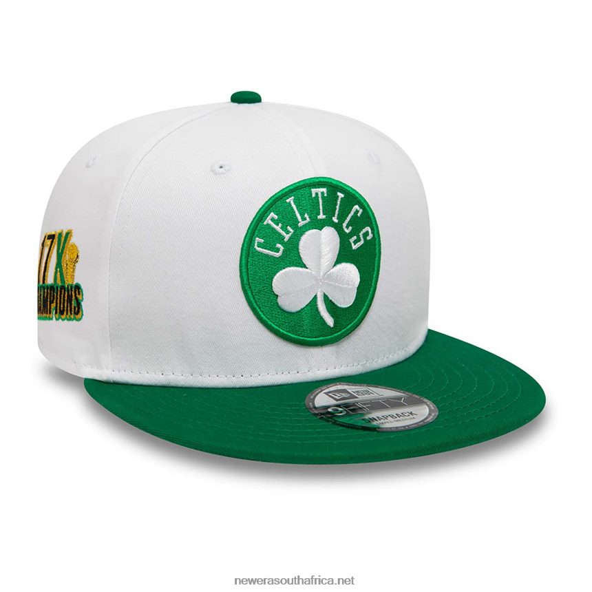Boston Celtics Crown Patches White 9FIFTY Snapback Cap New Era TRBRBN2034