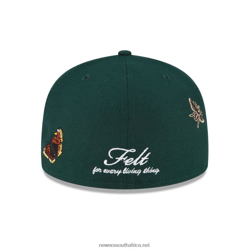 Boston Celtics Felt x NBA Dark Green 59FIFTY Fitted Cap New Era TRBRBN1292