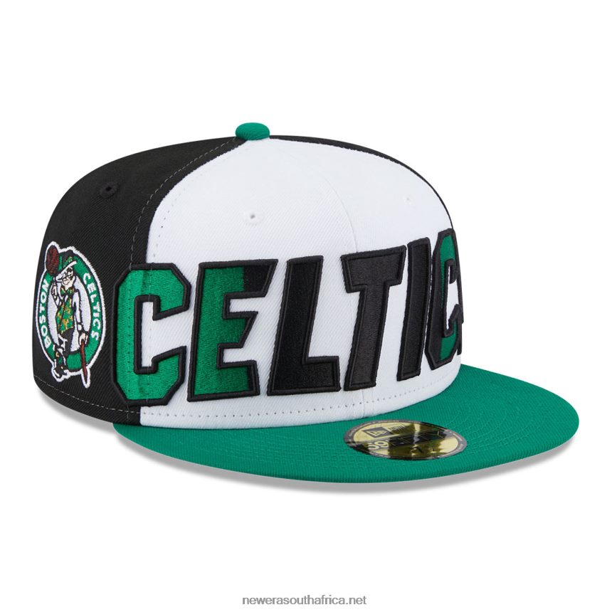 Boston Celtics NBA Back Half Green 59FIFTY Fitted Cap New Era TRBRBN693