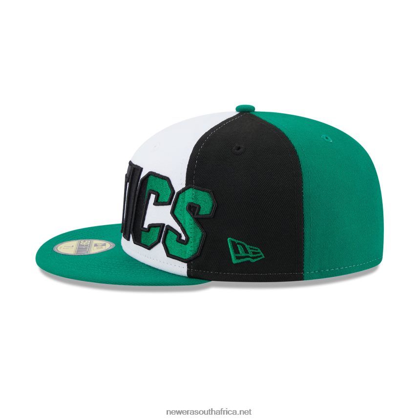 Boston Celtics NBA Back Half Green 59FIFTY Fitted Cap New Era TRBRBN693