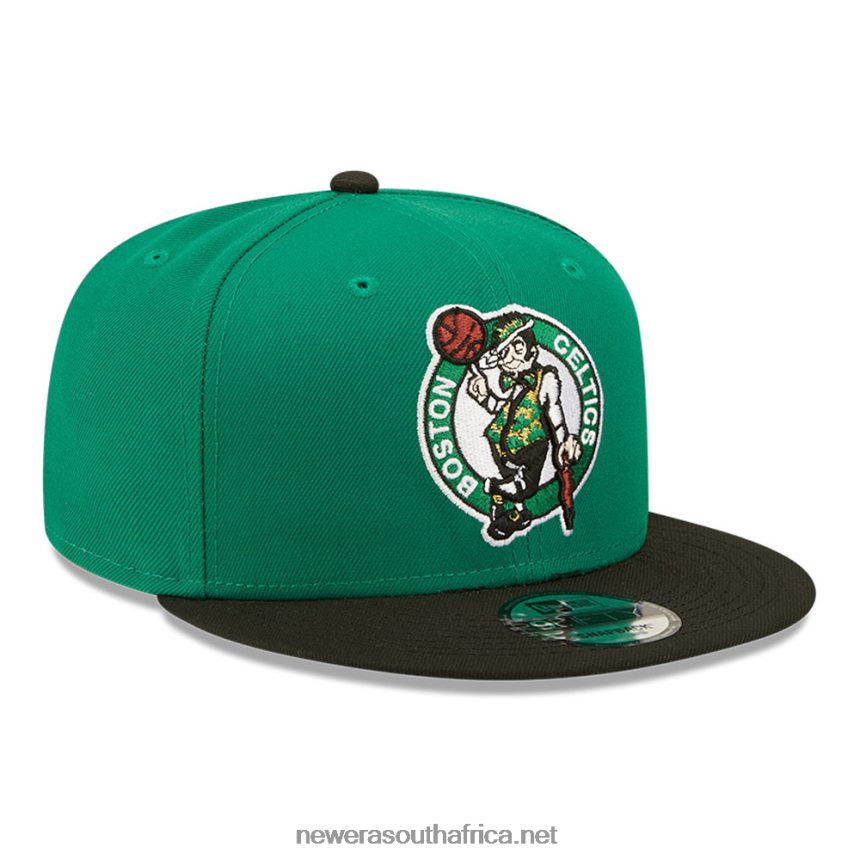 Boston Celtics NBA Black Letter Arch Green 9FIFTY Snapback Cap New Era TRBRBN2080
