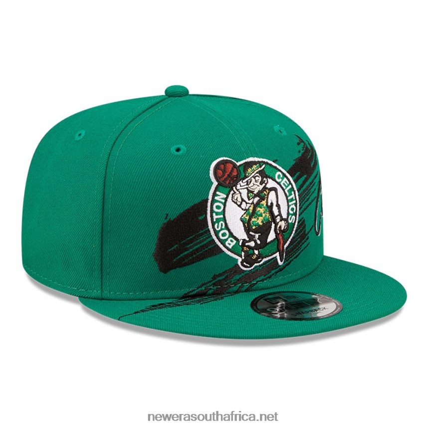 Boston Celtics NBA Sweep Green 9FIFTY Snapback Cap New Era TRBRBN2042