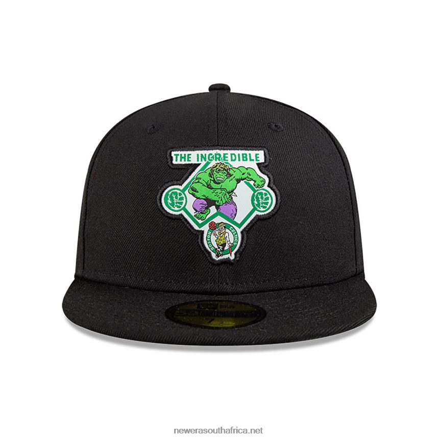Boston Celtics NBA x Marvel Hulk Black 59FIFTY Fitted Cap New Era TRBRBN1274