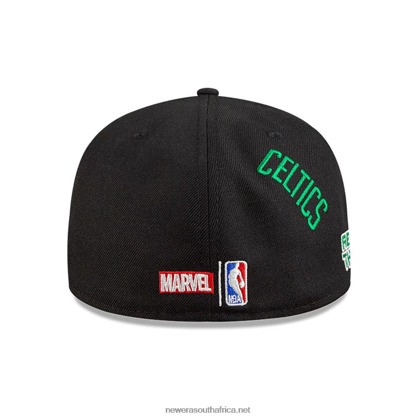 Boston Celtics NBA x Marvel Hulk Black 59FIFTY Fitted Cap New Era TRBRBN1274