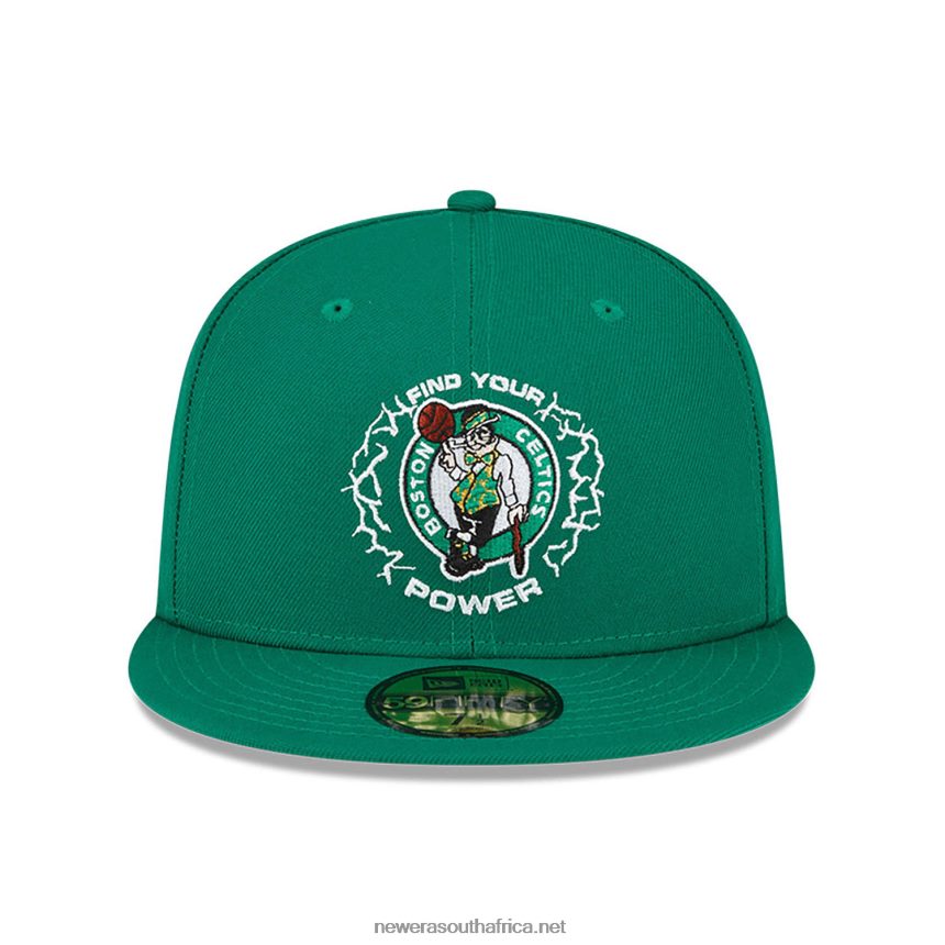 Boston Celtics NBA x Marvel Hulk Green 59FIFTY Fitted Cap New Era TRBRBN126