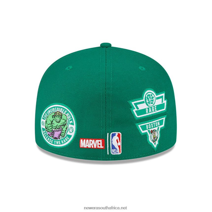 Boston Celtics NBA x Marvel Hulk Green 59FIFTY Fitted Cap New Era TRBRBN126