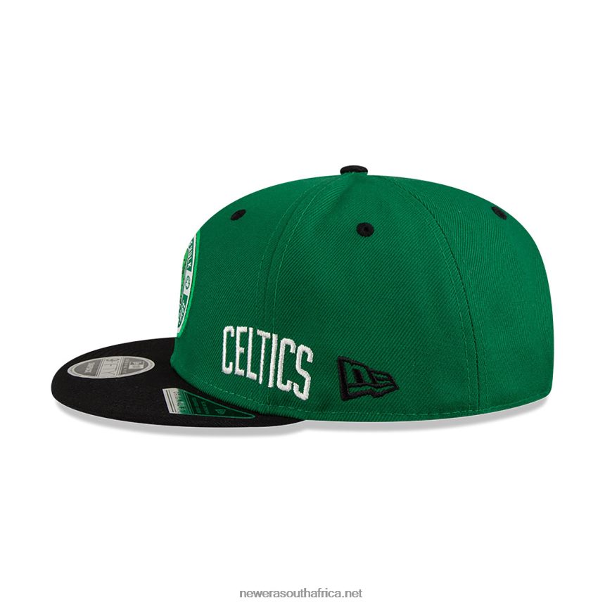 Boston Celtics NBA x Marvel Hulk Green 9FIFTY Snapback Cap New Era TRBRBN1976