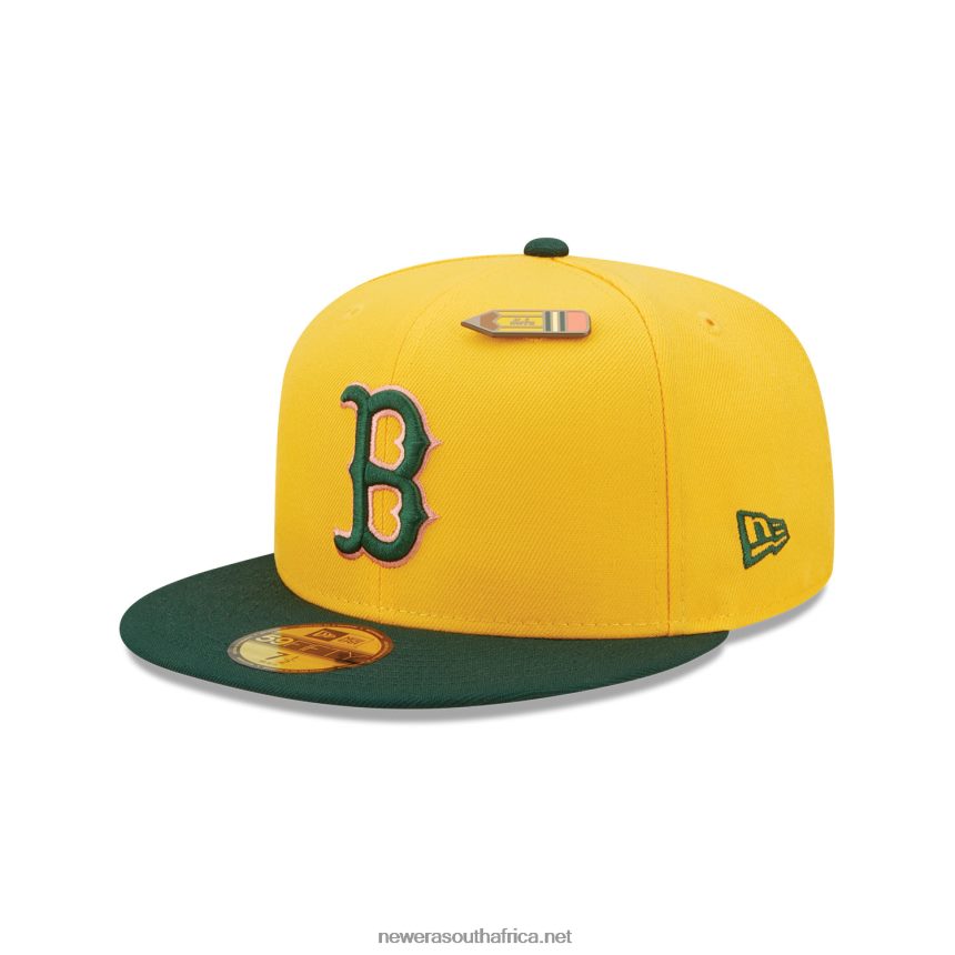 Boston Red Sox Back to School Yellow 59FIFTY Fitted Cap New Era TRBRBN543