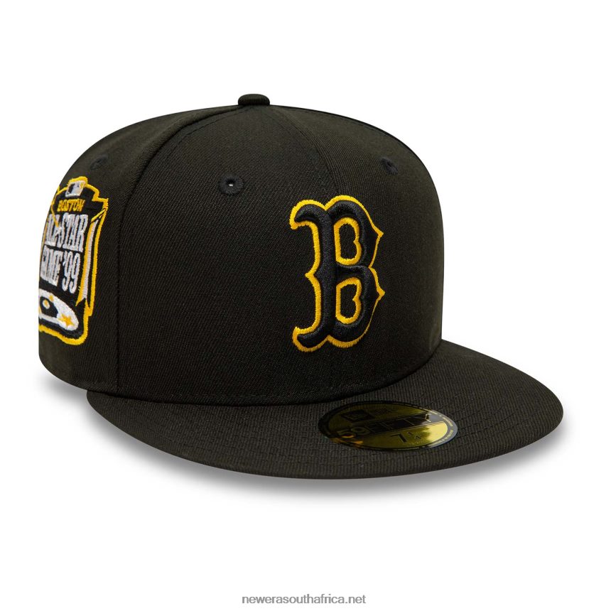 Boston Red Sox Black And Yellow 59FIFTY Fitted Cap New Era TRBRBN511