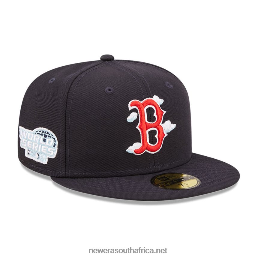 Boston Red Sox Comic Cloud Navy 59FIFTY Fitted Cap New Era TRBRBN426