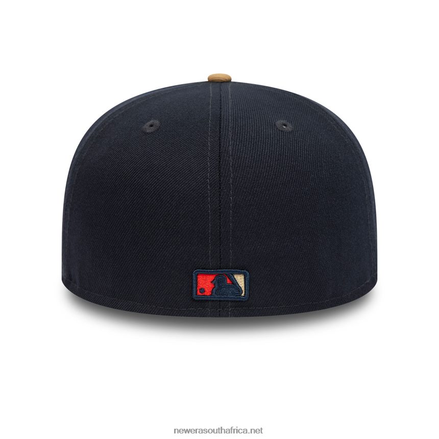 Boston Red Sox Fall Colours Contrast Visor Navy 59FIFTY Fitted Cap New Era TRBRBN518