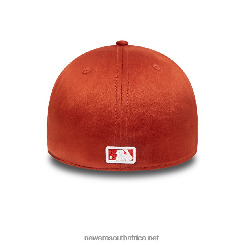 Boston Red Sox Faux Suede Red 39THIRTY Stretch Fit Cap New Era TRBRBN2151