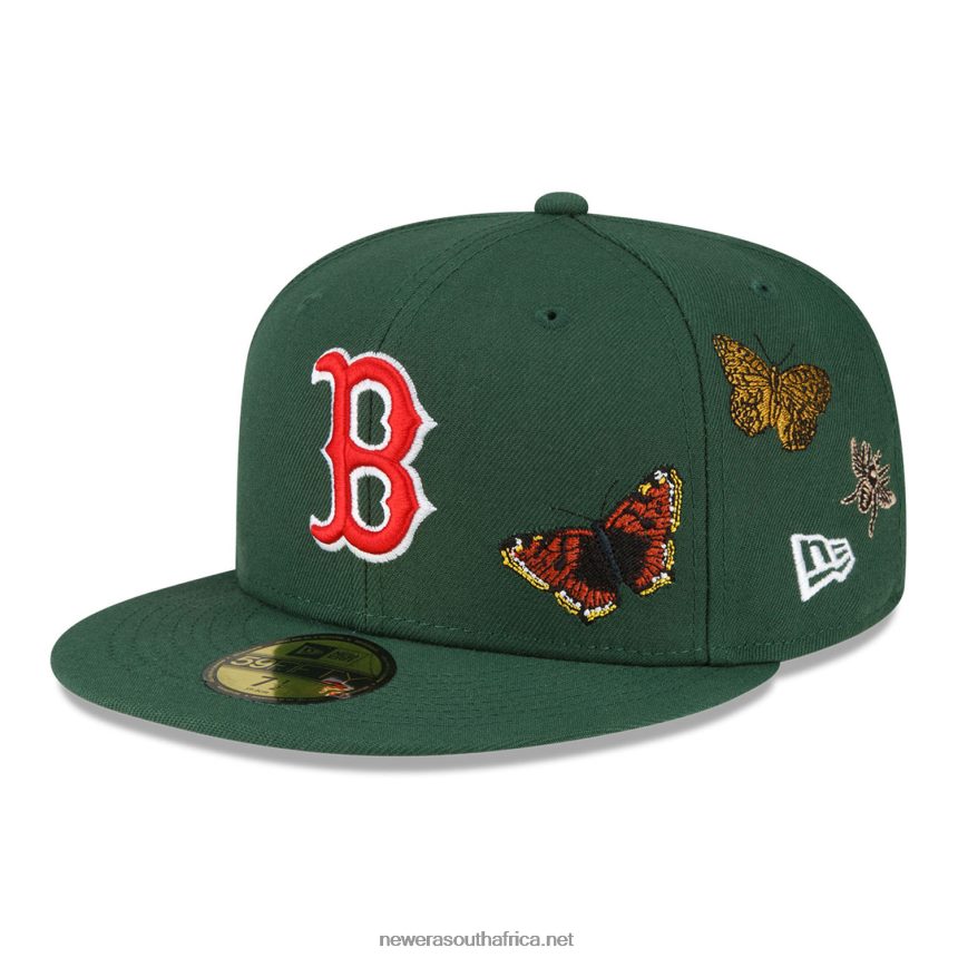 Boston Red Sox Felt x MLB Dark Green 59FIFTY Fitted Cap New Era TRBRBN1171