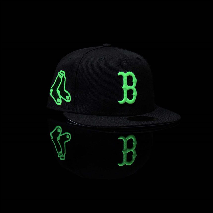 Boston Red Sox Glow in the Dark Black 59FIFTY Fitted Cap New Era TRBRBN769