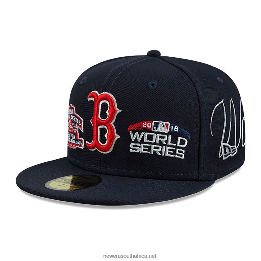 Boston Red Sox Historic Champs Navy 59FIFTY Fitted Cap New Era TRBRBN643