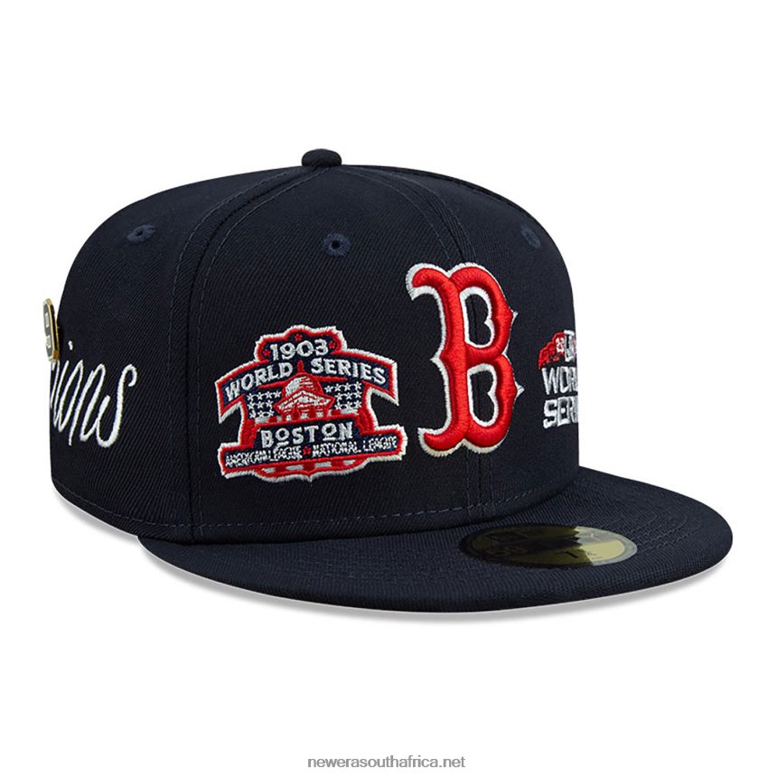 Boston Red Sox Historic Champs Navy 59FIFTY Fitted Cap New Era TRBRBN643
