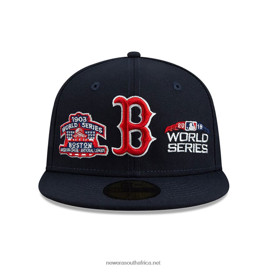 Boston Red Sox Historic Champs Navy 59FIFTY Fitted Cap New Era TRBRBN643