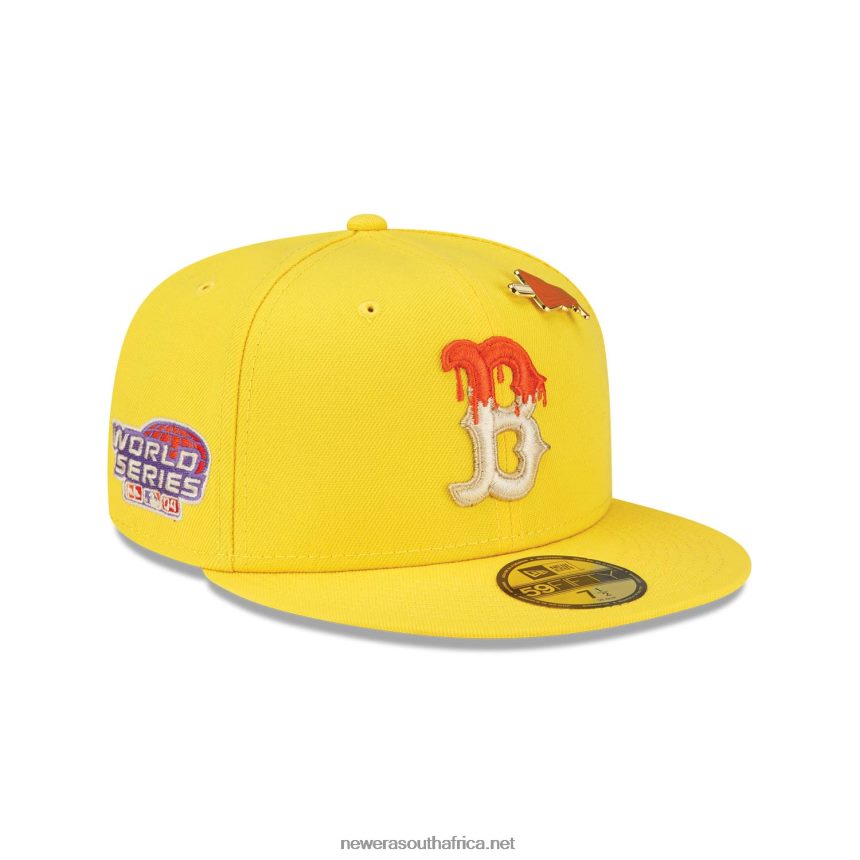 Boston Red Sox Icy Pop Bright Yellow 59FIFTY Fitted Cap New Era TRBRBN172