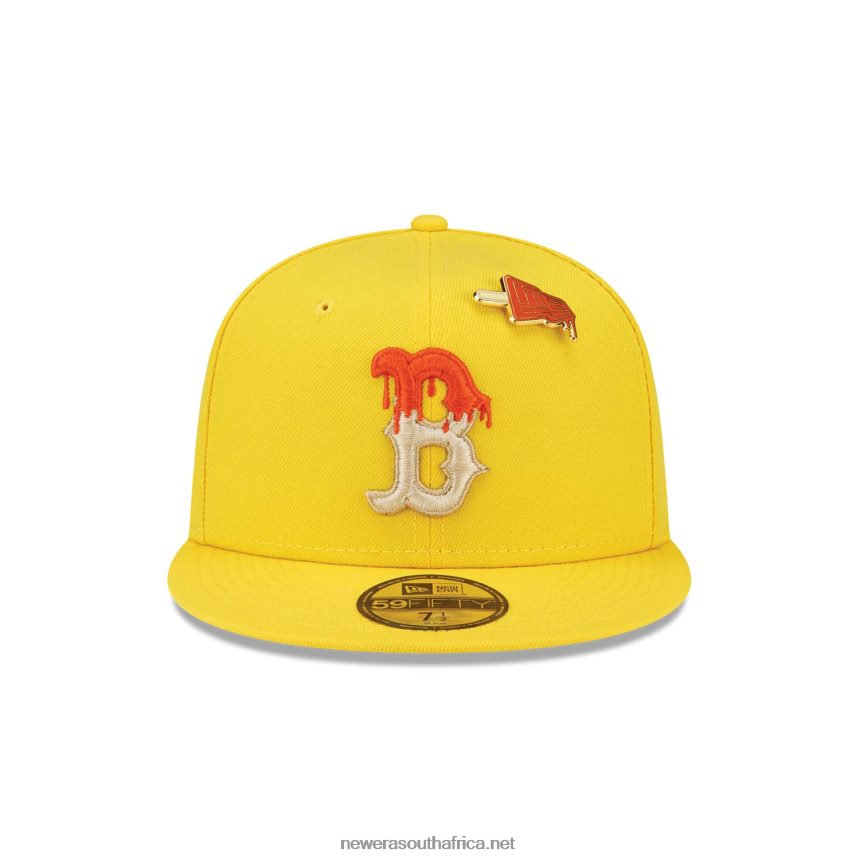 Boston Red Sox Icy Pop Bright Yellow 59FIFTY Fitted Cap New Era TRBRBN172