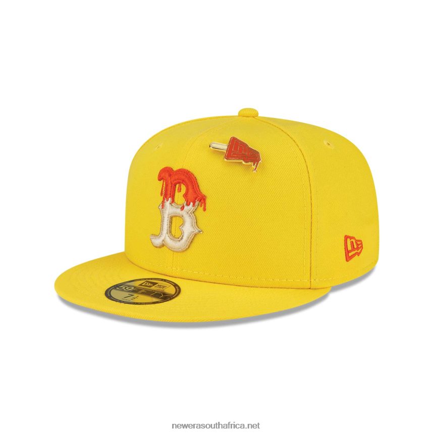Boston Red Sox Icy Pop Bright Yellow 59FIFTY Fitted Cap New Era TRBRBN172