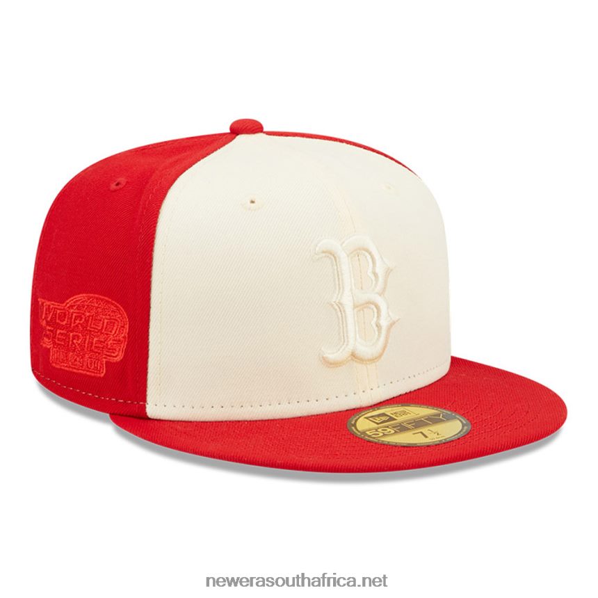 Boston Red Sox MLB 2-Tone Red 59FIFTY Fitted Cap New Era TRBRBN1195