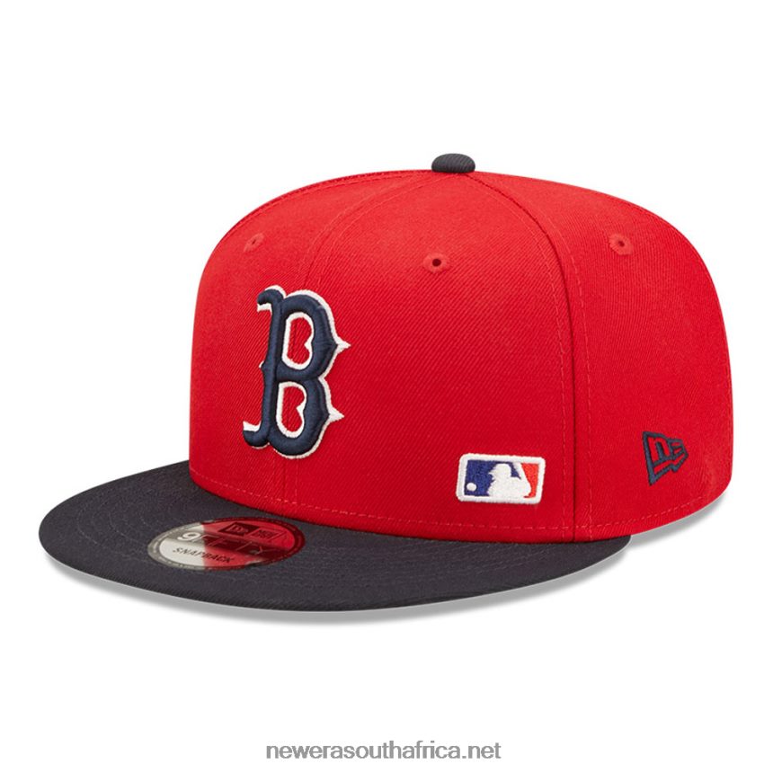 Boston Red Sox MLB Black Letter Arch Red 9FIFTY Snapback Cap New Era TRBRBN2093