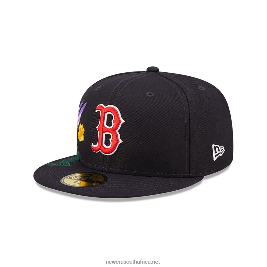 Boston Red Sox MLB Blooming Navy 59FIFTY Fitted Cap New Era TRBRBN825