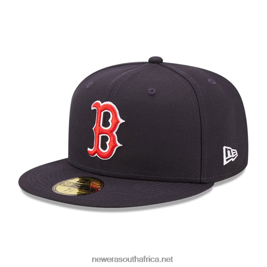 Boston Red Sox MLB Cloud Navy 59FIFTY Fitted Cap New Era TRBRBN968