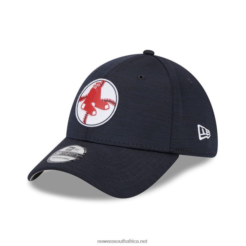 Boston Red Sox MLB Clubhouse Blue 39THIRTY Stretch Fit Cap New Era TRBRBN2165