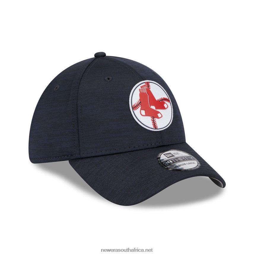 Boston Red Sox MLB Clubhouse Blue 39THIRTY Stretch Fit Cap New Era TRBRBN2165