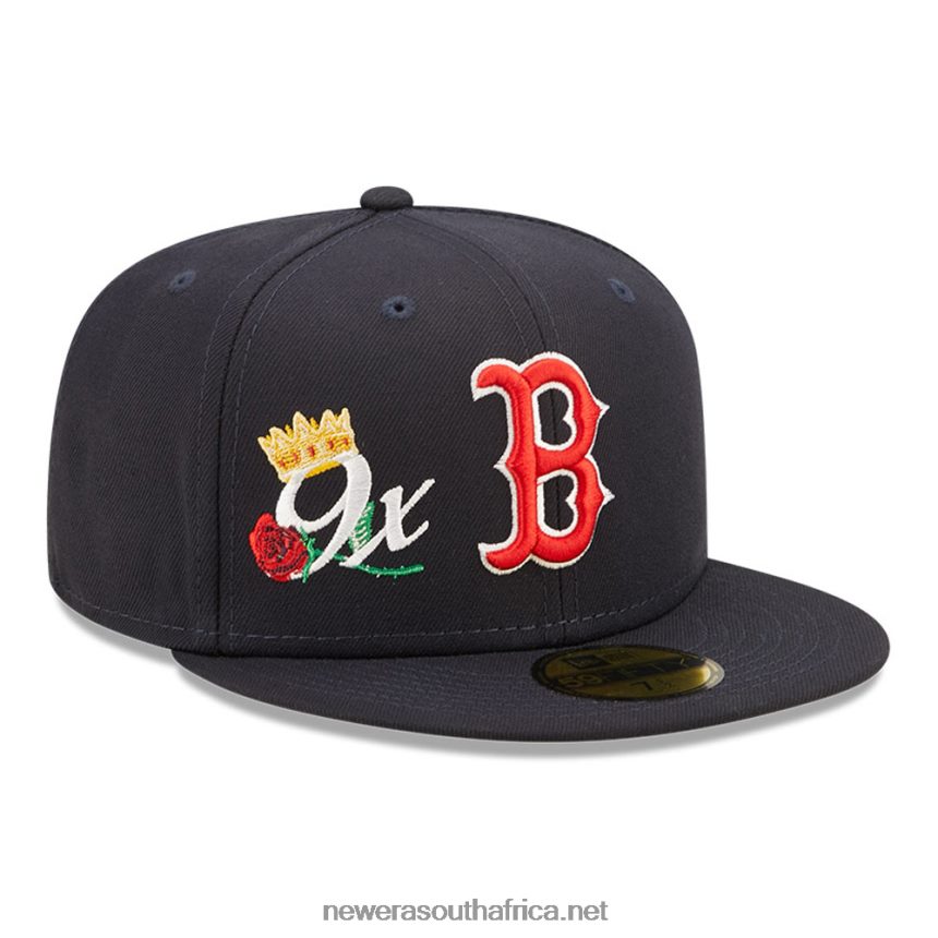 Boston Red Sox MLB Crown Champs Navy 59FIFTY Fitted Cap New Era TRBRBN1368