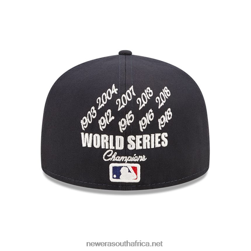 Boston Red Sox MLB Crown Champs Navy 59FIFTY Fitted Cap New Era TRBRBN1368