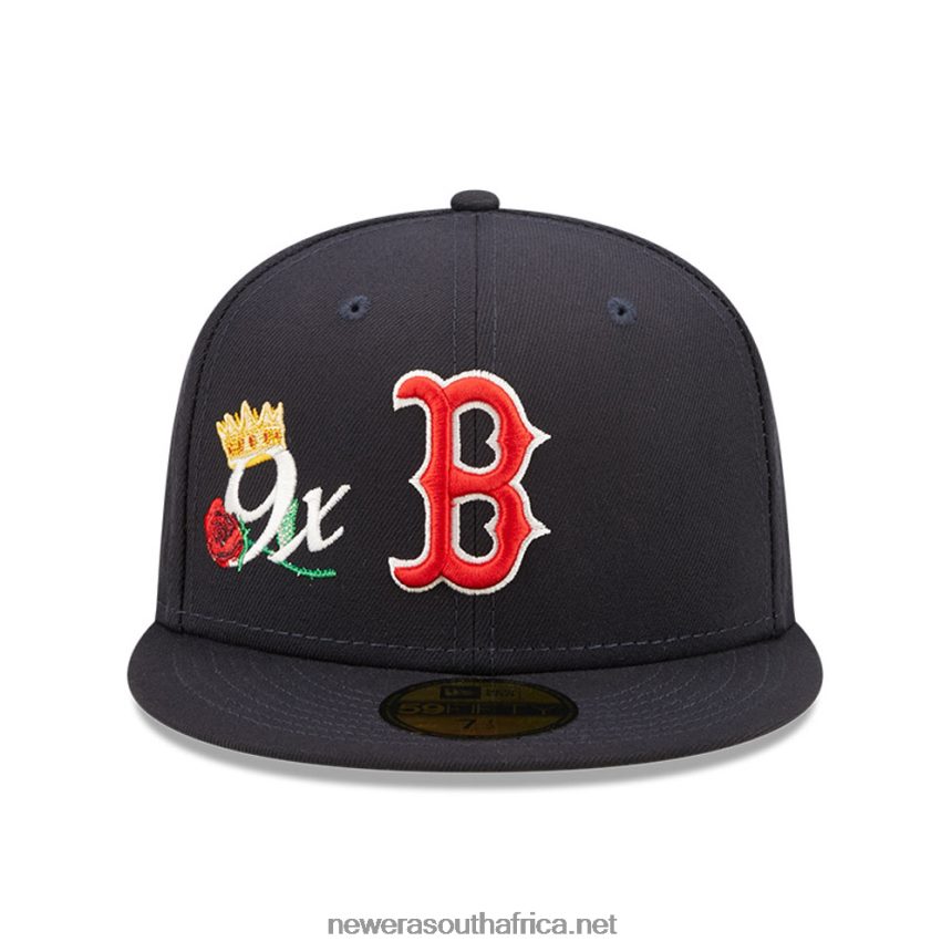 Boston Red Sox MLB Crown Champs Navy 59FIFTY Fitted Cap New Era TRBRBN1368