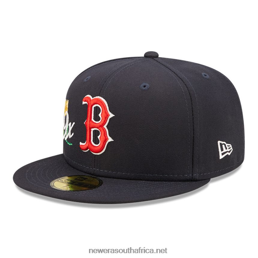 Boston Red Sox MLB Crown Champs Navy 59FIFTY Fitted Cap New Era TRBRBN1368