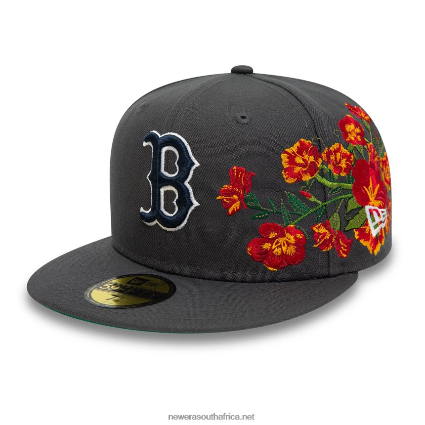 Boston Red Sox MLB Floral Dark Grey 59FIFTY Fitted Cap New Era TRBRBN381