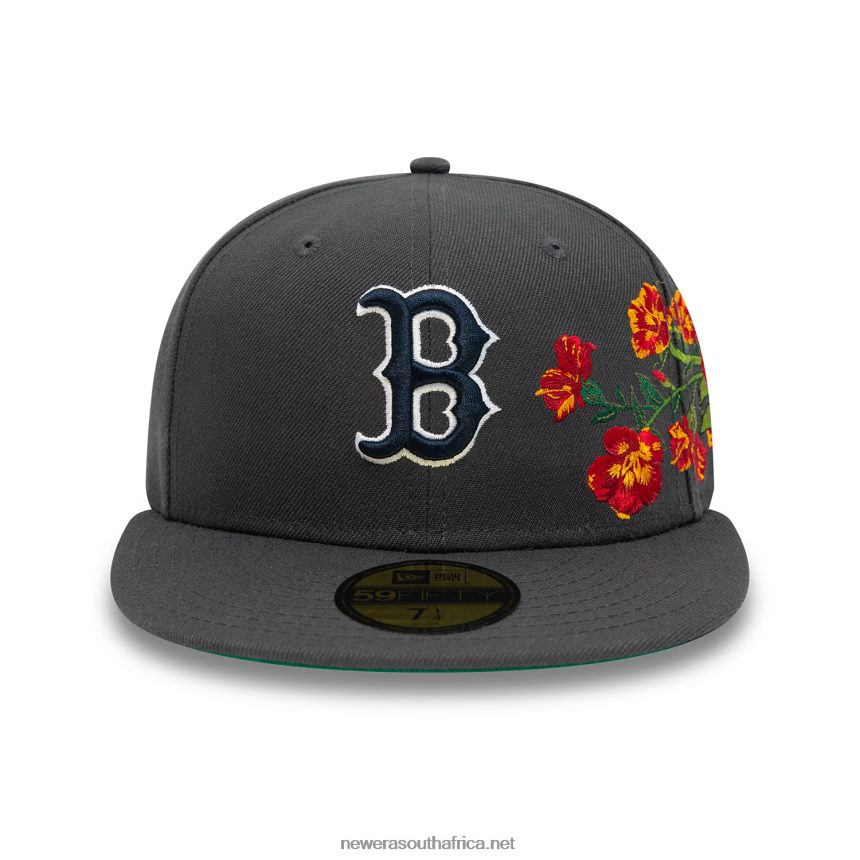 Boston Red Sox MLB Floral Dark Grey 59FIFTY Fitted Cap New Era TRBRBN381