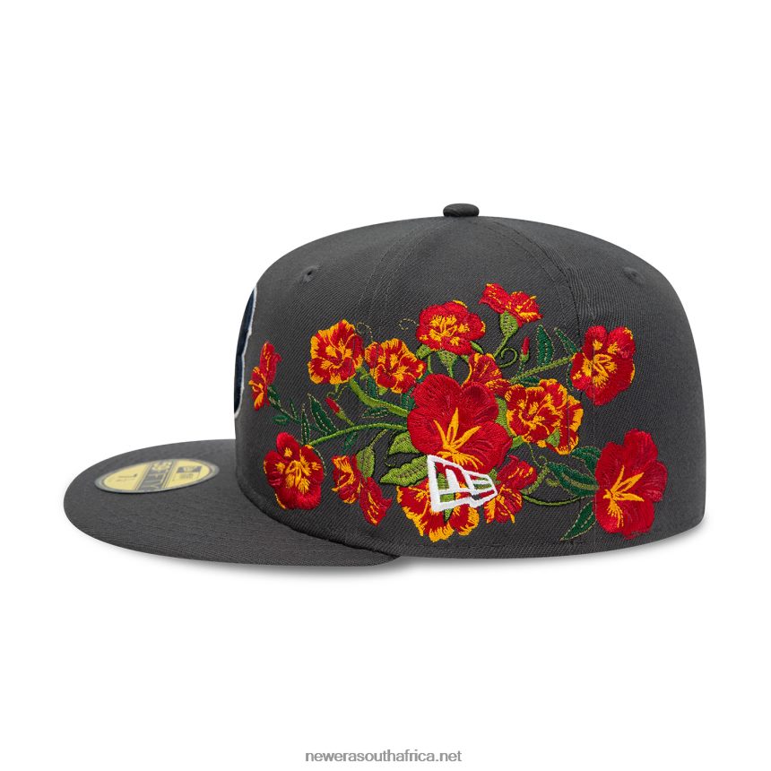 Boston Red Sox MLB Floral Dark Grey 59FIFTY Fitted Cap New Era TRBRBN381