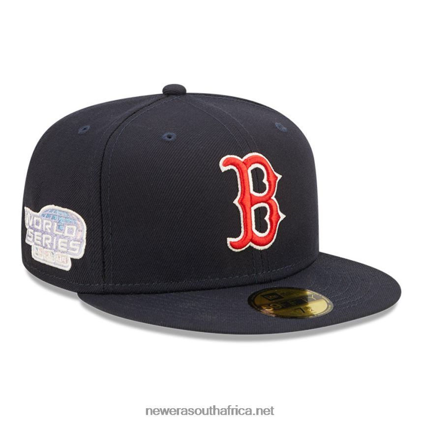 Boston Red Sox MLB Pop Sweat Navy 59FIFTY Fitted Cap New Era TRBRBN668